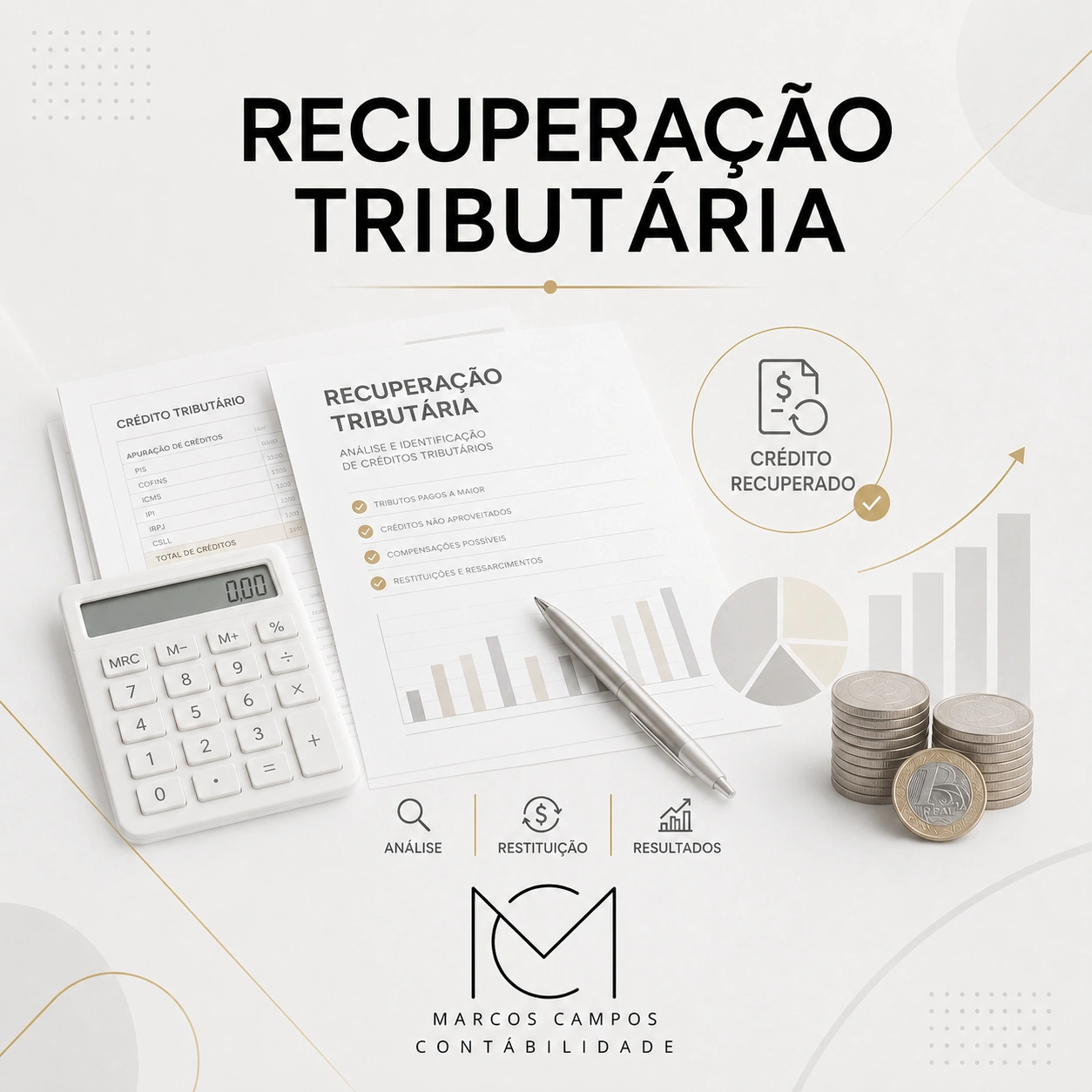 Arte do serviço Recuperação Tributária